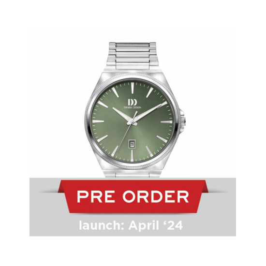 Danish Design heren horloge DKx Pro Silver Sage Green - 58493