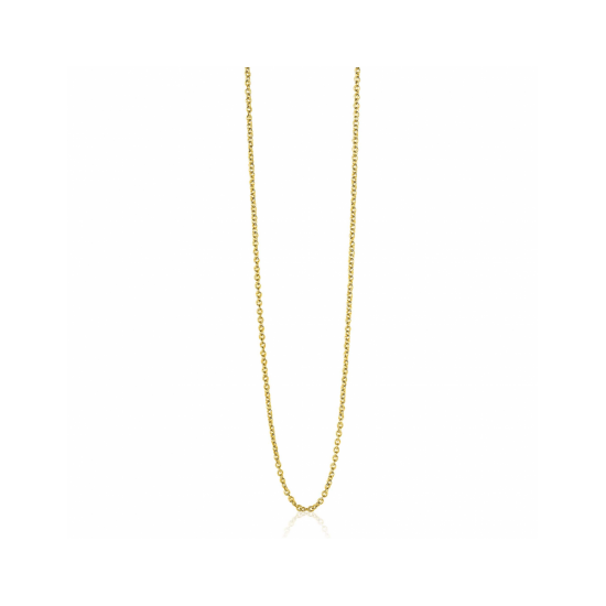 45cm ZINZI gold plated zilveren anker ketting ZILC-A45G - 58806