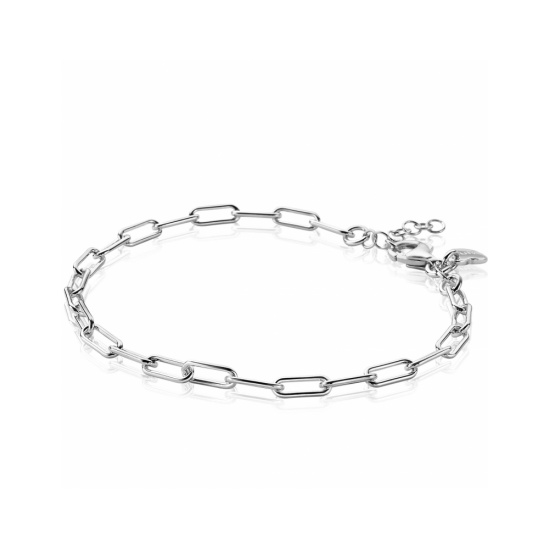 ZINZI zilveren paperclip schakel armband 3,5mm breed ZIA2202 - 59439