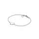 ZINZI zilveren armband met hart plaatje 10mm om te graveren 17-20cm ZIA2346 - 58209