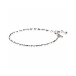 ZINZI zilveren singapore armband met glinsterende gedraaide schakels 1,9mm breed 17-20cm ZIA2585 - 59007