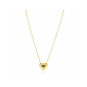 ZINZI gold plated zilveren ketting met luxe groot hart (15mm) 40-45 cm ZIC2672G - 58210