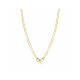 ZINZI gold plated zilveren multi-look ketting met sierlijke strik 40-43cm ZIC2677 - 57882