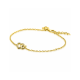 ZINZI gold plated zilveren armband met verbonden hartjes, witte zirkonia's 17-19cm ZIA2493Y - 57857