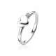 ZINZI zilveren ring hartjes glad en witte zirconia's ZIR2137 maat 56 - 59441