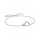 ZINZI zilveren armband met twee sierlijke harten die met elkaar verbonden zijn, ook bezet met witte zirkonia's 17-20cm ZIA2874 - 59043