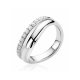 ZINZI zilveren multi-look ring met brede gladde band en band bezet met witte zirkonia's ZIR2902 - 59442