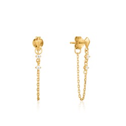 ANIA HAIE Spike chain stud earrings - 46952
