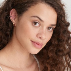 ANIA HAIE Enamel Gold Sleek Huggie Hoop Earrings MAAT 1,2cm - 48199