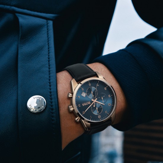 Horloge - Dit Heren horloge uit de Skymaster is een casual horloge. Het heeft een blauwkleurige wijzerplaat en een edelstaal horlogekast met een kastdiameter van 44 mm.