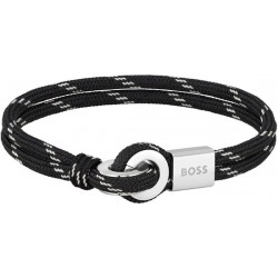 BOSS HBJ1580469M THAD SPORT Heren Armband - Gevlochten armband 19CM - 52357