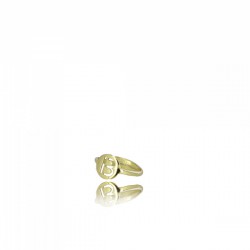LOTT. Gioielli Zilveren goudkleur Ring Letter B - 44278