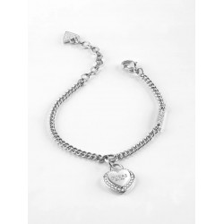 Guess Jewellery fine heart” armband Zilverkleur MAAT 17+3cm - 49467