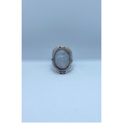 Ymala handmade Zilver Ring Moonstone MAAT 18,5 - 43760