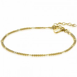 ZINZI zilveren gourmet fantasie armband goud verguld ZIA2157G - 49963